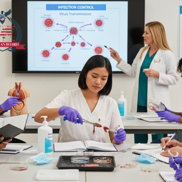 أسئلة البورد الأمريكي لمكافحة العدوى